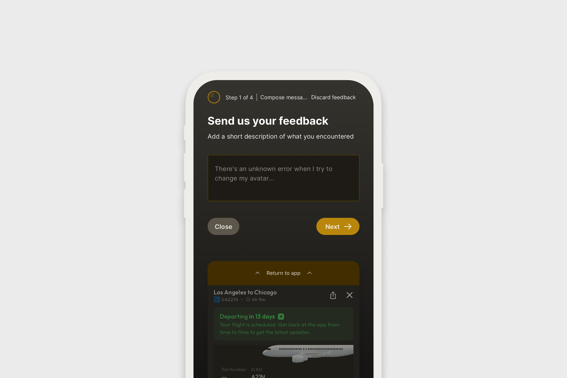 Simplified feedback process release image